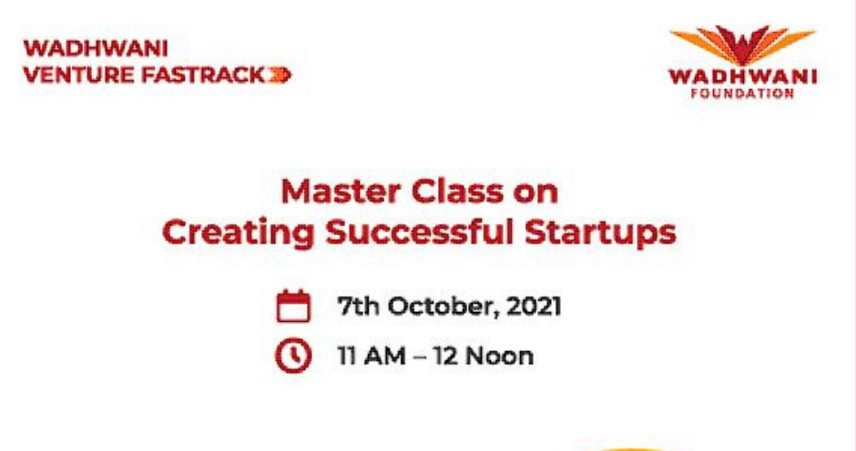 Masterclass on creating successful startups