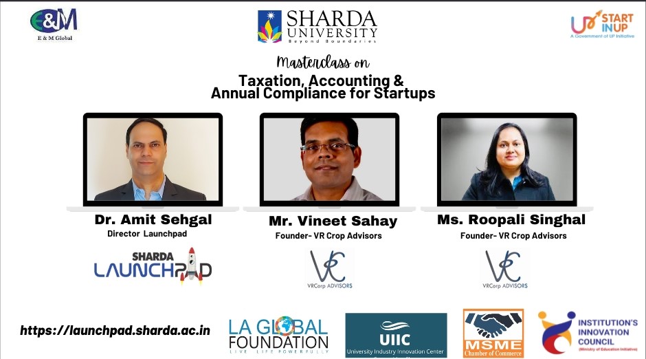 Masterclass on Taxation, Accounting &Annual compliance for start-ups