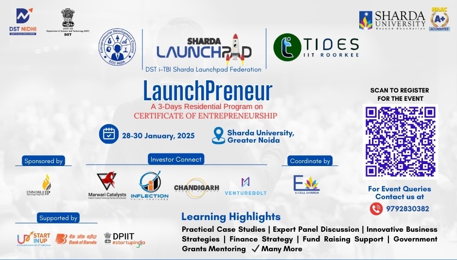 LaunchPreneur- A 3-Days Residential Program - Certificate of Entrepreneurship