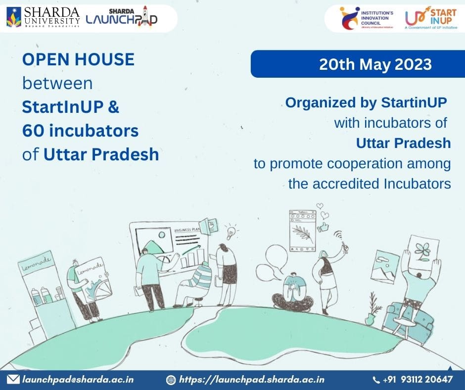 Open house between StartInUP and 60 incubators of Uttar Pradesh 