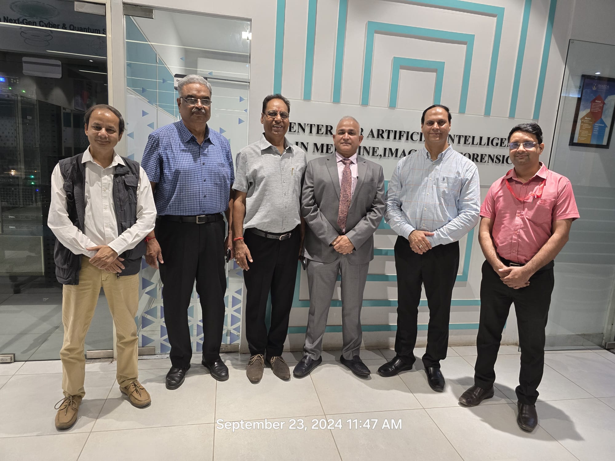 Dr. Narayan Gehlot and other IIT Roorkee Alumni Association Noida Officers visit to Sharda Launchpad Federation